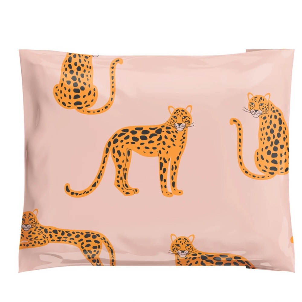 10x13 Polymailers 20 count Pink Cheetah Leopard Novelty Print New